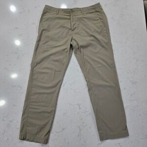 Duck Head Harbor Performance Chino Pants Mens 35x30 Khaki Stretch Cotton Blend